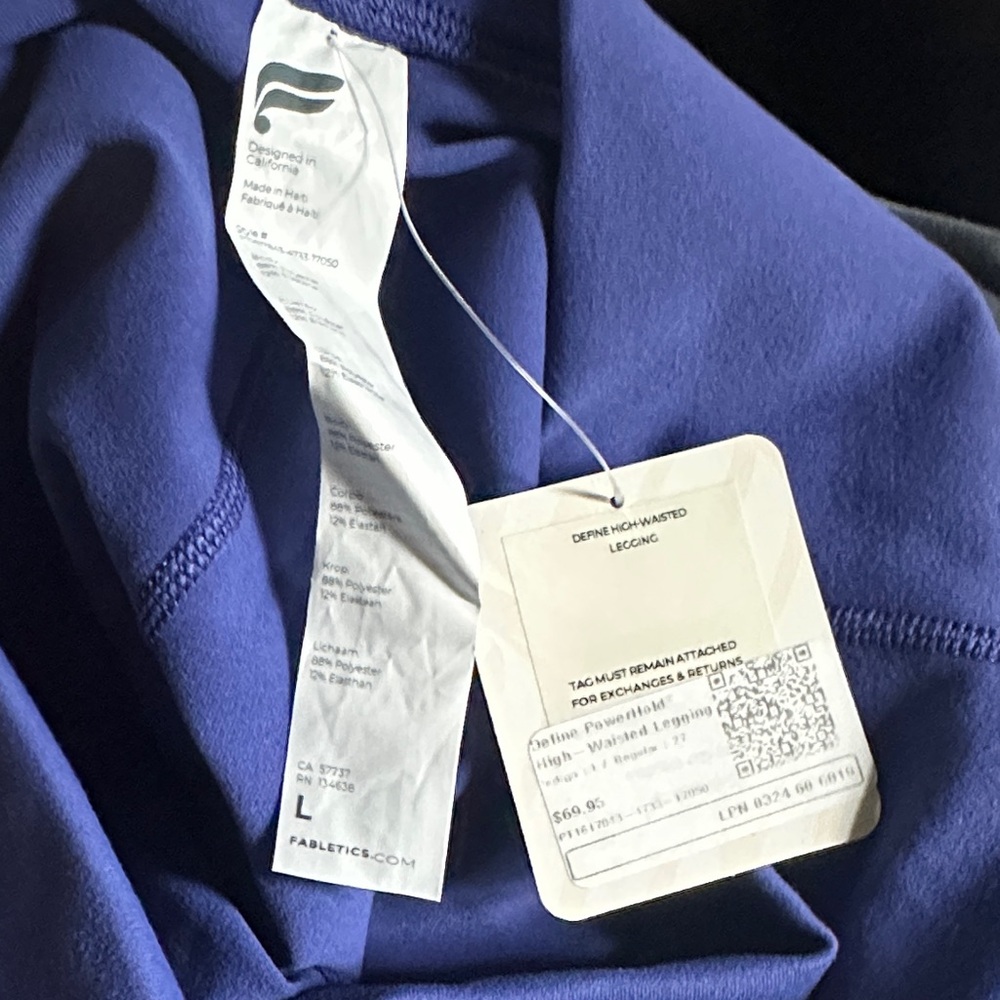 SALE THIS WEEKEND! 🍾 
Fabletics Define High-Waist Leggings - Powerhold Indigo - Picture 3 of 5